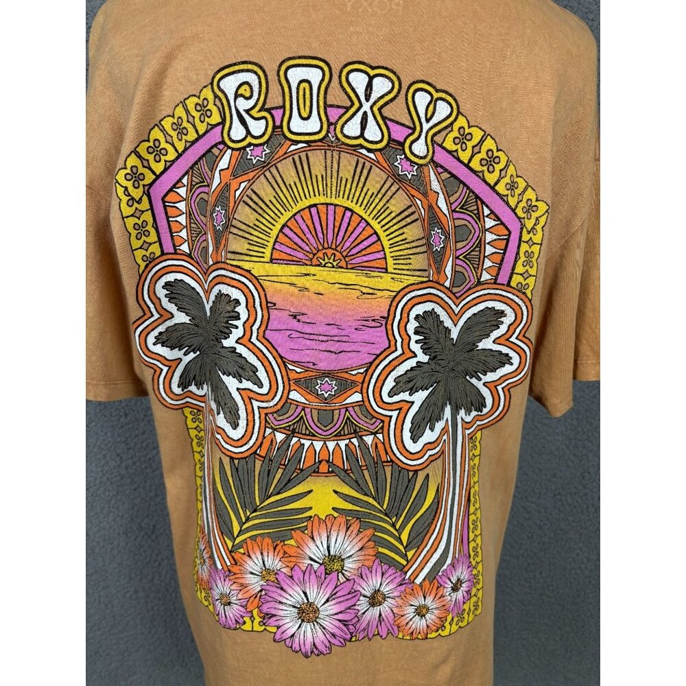 Roxy Juniors' Women's Morockin Cotton Oversized Graphic T-Shirt Size XS NWT's - Picture 3 of 8